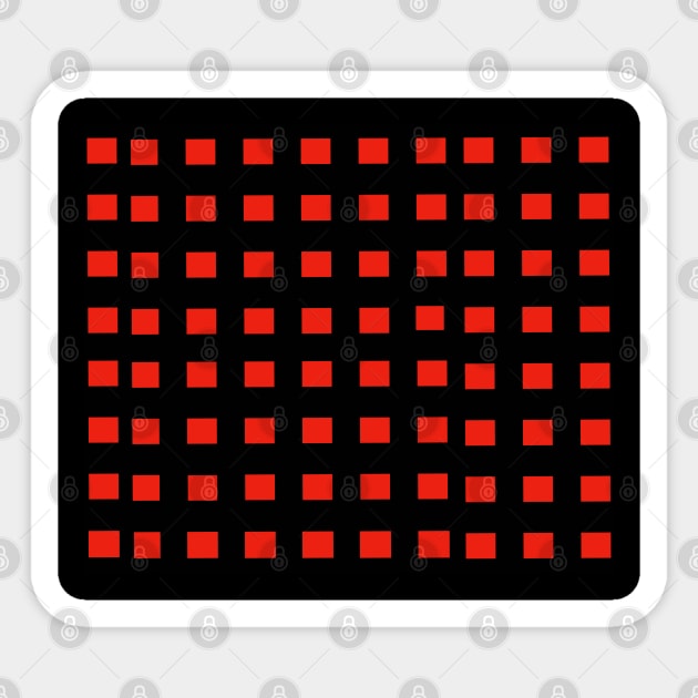 Black and red pattern Sticker by Samuelproductions19